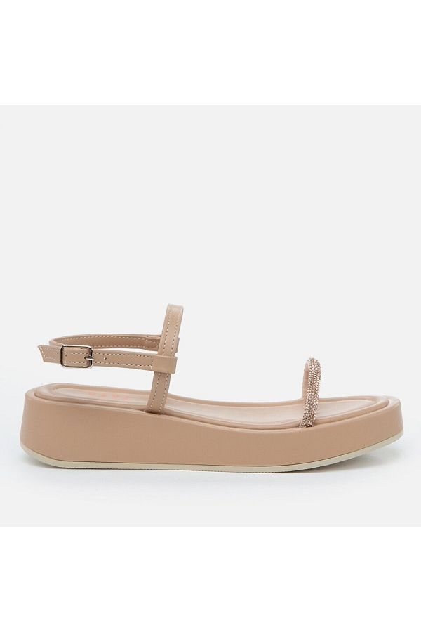 Yaya by Hotic Naturliche flache Sandalen fur Damen von Yaya Trendyol