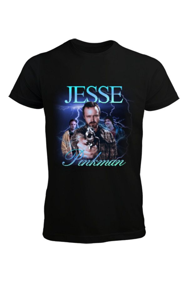 Tisho-Jesse Pinkman Breaking Bad Men's Black T-shirt 1