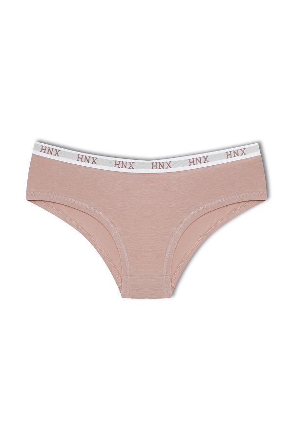 HNX-Cotton Jacquard Elastic Half Boxer Hipster Women's Panties 1