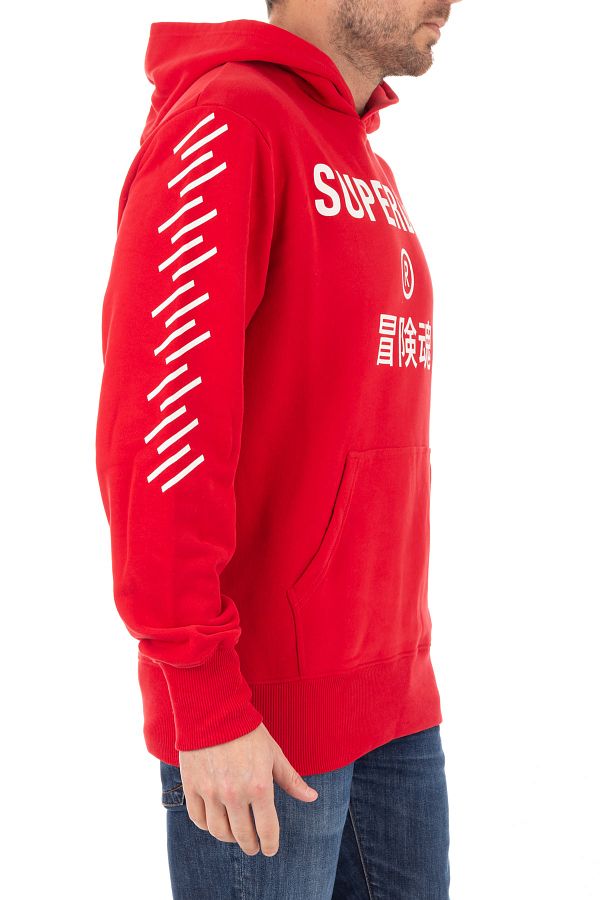 Sweat superdry rouge outlet