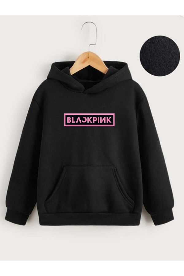 Blackpink Brand Hoodie Pullover Sweatshirt Logo IceCream, Babies & Kids,  Babies & Kids Fashion on Carousell