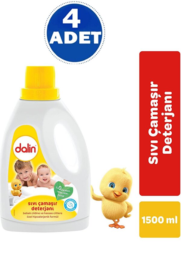 Dalin Sıvı Çamaşır Deterjanı 1500 Ml 4 Adet