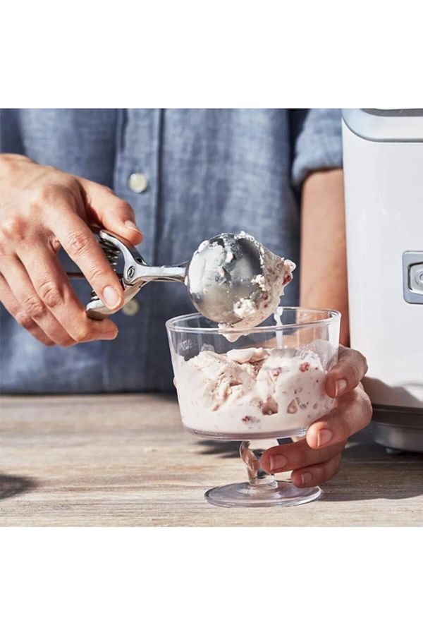 Elysian Ice Cream Scoop Steel Ice Cream Scoop Cookie Fruit Presentation Spoon Pull Drop Automatic Scissors Trendyol