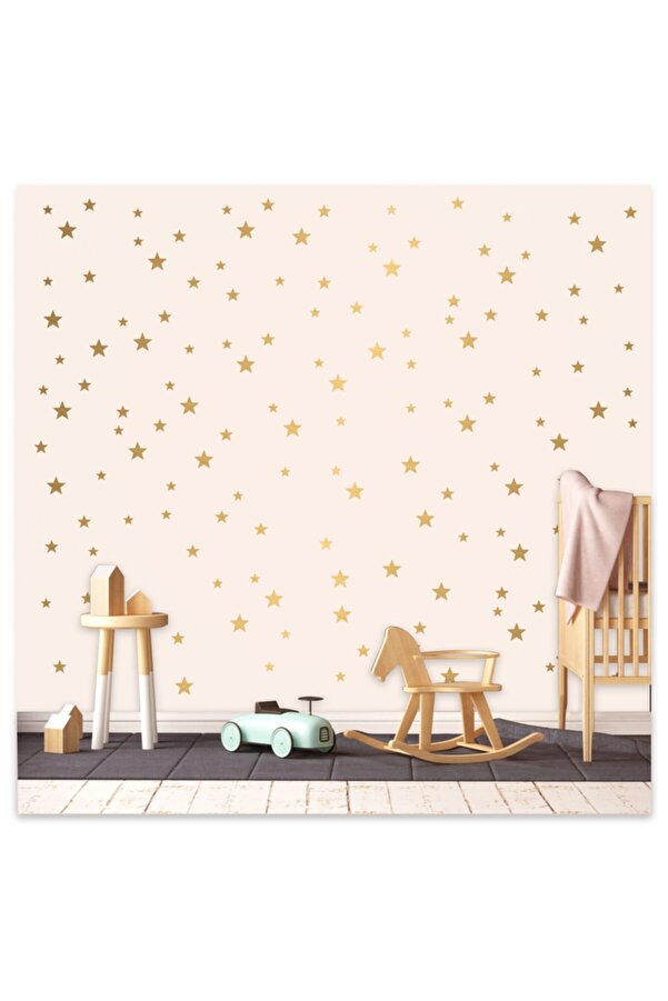 Sticker Sepetim Bebek Ve Çocuk Odası Yıldız Seti 3,4,5 Cm 100 Adet