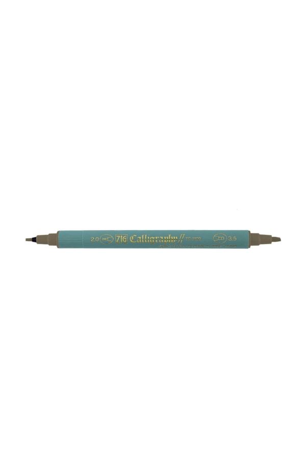 Zig-Calligraphy Pen Double Tip 2 mm + 3.5 mm Gray 1