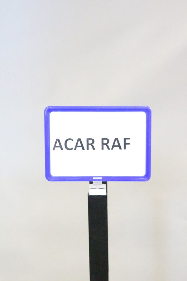 Acar Raf-Cadru de prezentare a produsului din plastic și etichetă de preț cu cadru A5 albastru 1