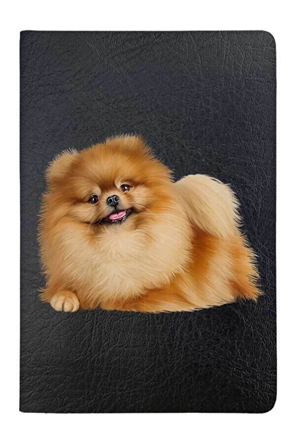 Cekuonline Pomeranian Boo Patterned, Leather Printed Pet Cat Dog