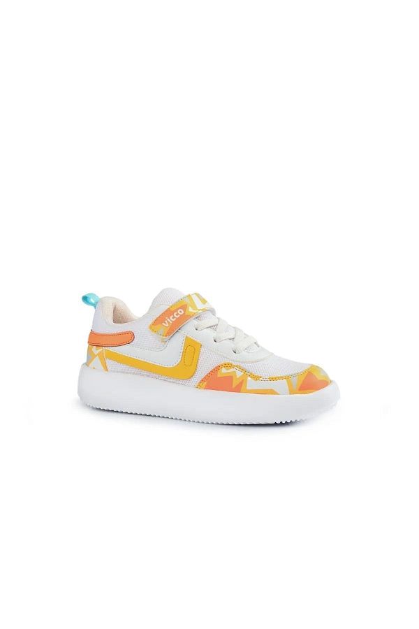 Vicco-Napoli White Yellow Sports Shoes (zindos) 1
