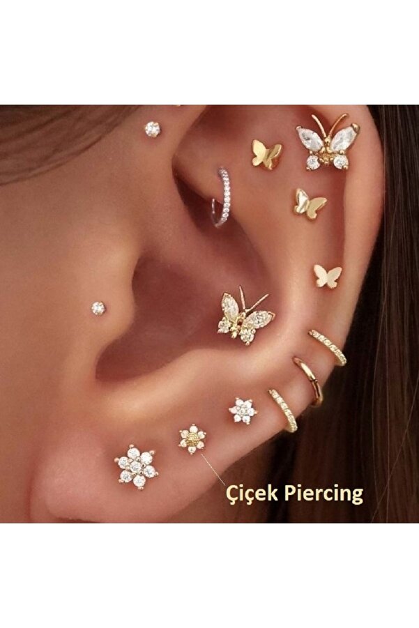 Tragus Piercing Flower Helix Piercing Conch Tragus Heppii Surgical
