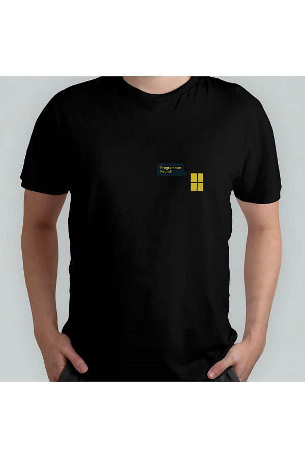 Pixxa-Programator / Coder 100% bumbac tricou cu decolteu rotund Model - 1 1