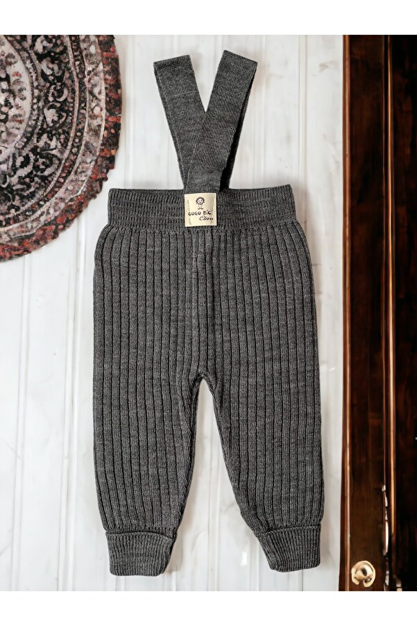 gogo bici Çapraz Askılı Boyu Ayarlanabilir Esnek Triko Salopet Tayt Tulum Bebek Çocuk