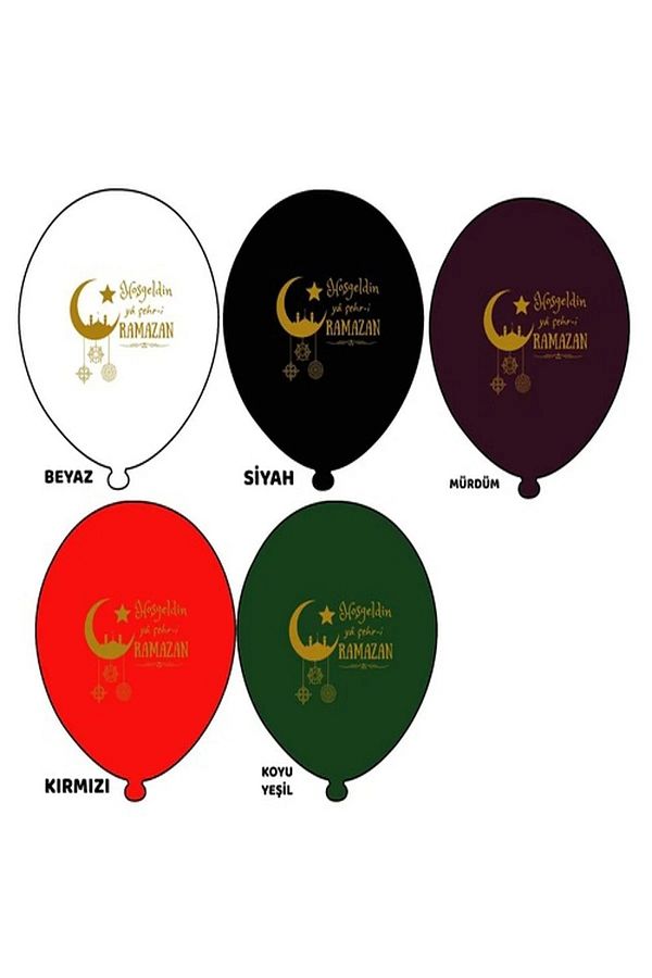 DÜVENCİ TİCARET-Welcome Ramadan Balloon 10 Pieces 1