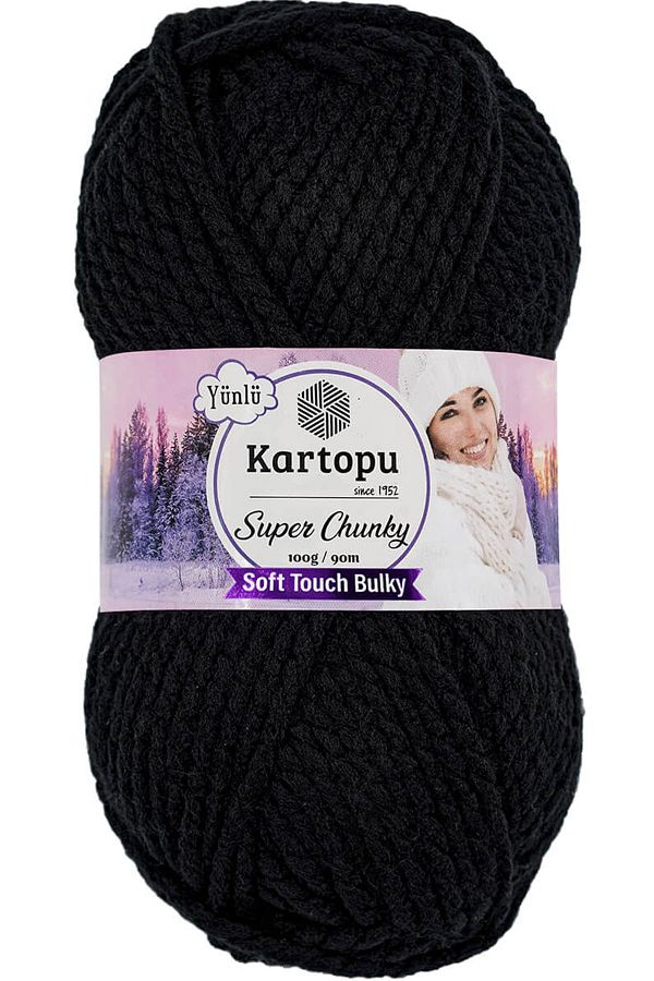 Black super chunky wool online