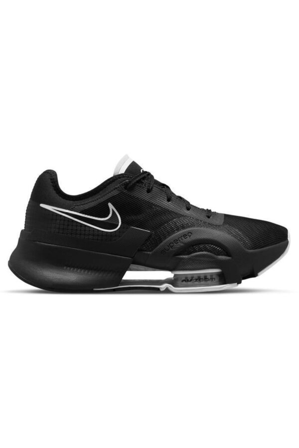 nike training air zoom superrep trainers in black