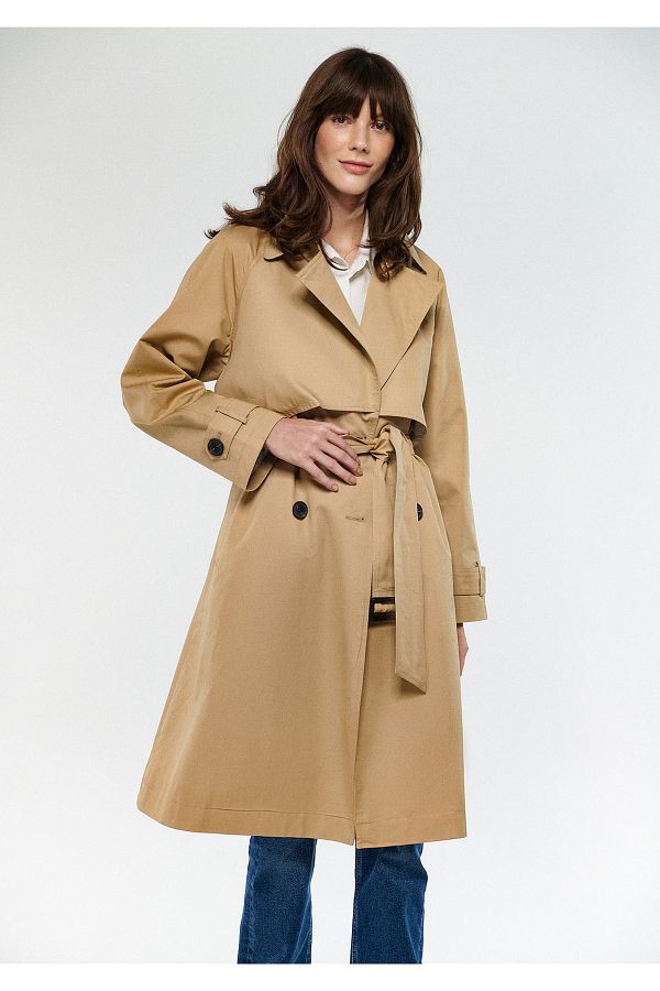 Mavi Beige Trench Coat Boyfriend 110703 70202 Trendyol