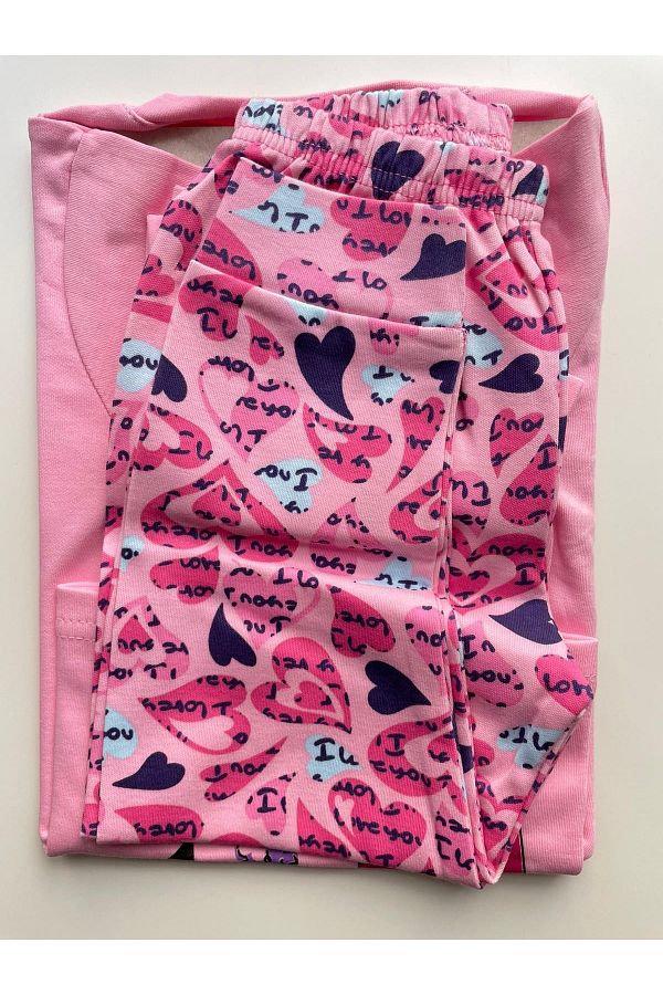 İPGON-Cat Pattern Pajama Set 1 Year Old 1
