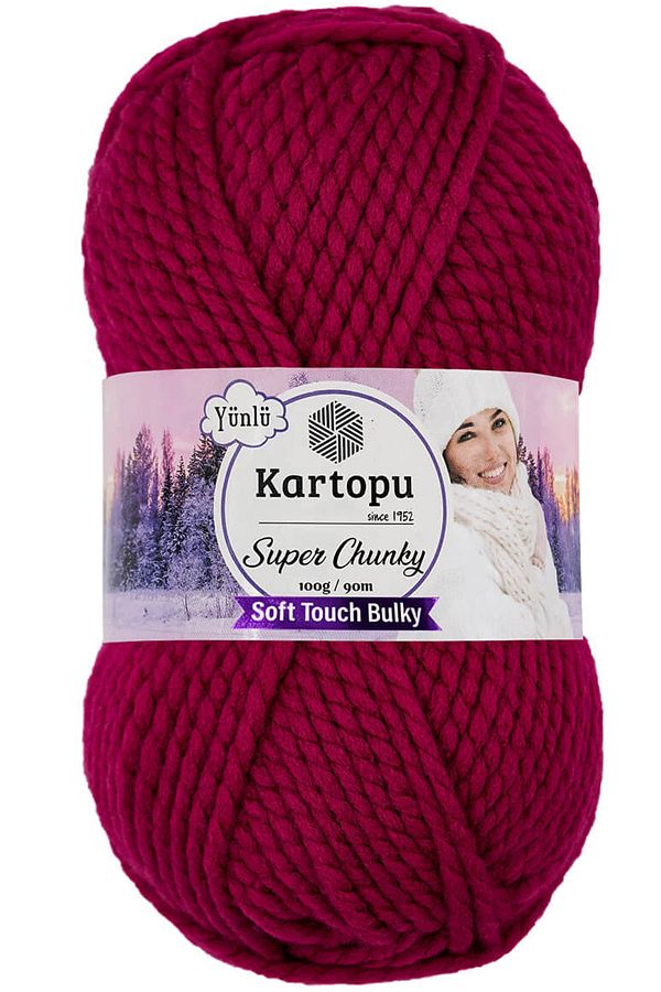 Red super chunky wool hot sale