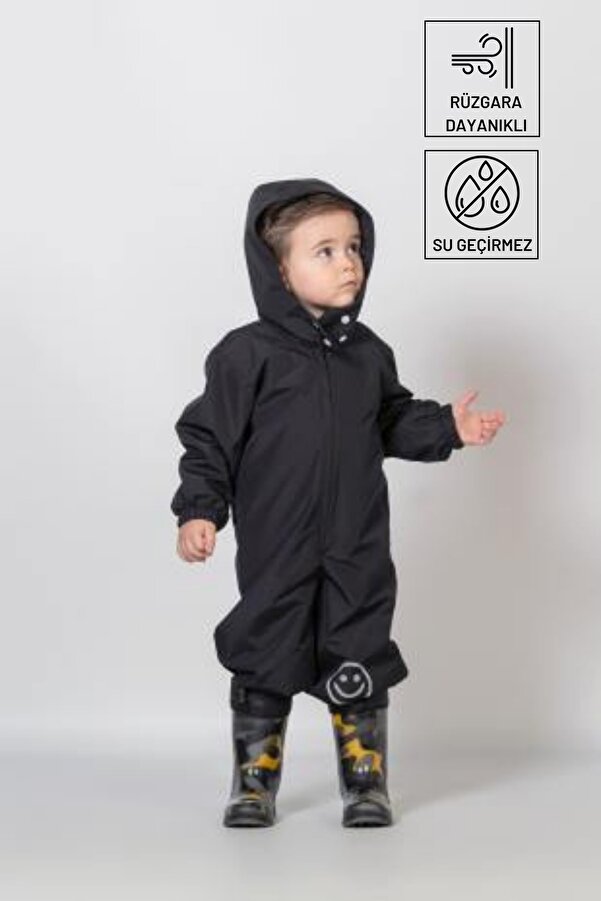 Belkızın Atölyesi Siyah Su Geçirmez Astronot Tulum