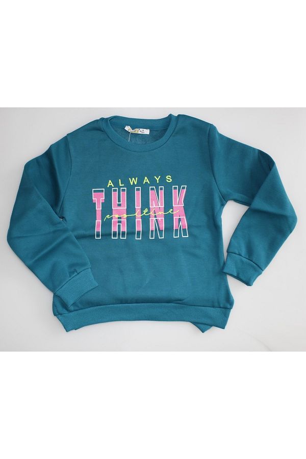 Babyface 723551 Garson Always Think Embroidered Long Sleeve T Shirt Trendyol
