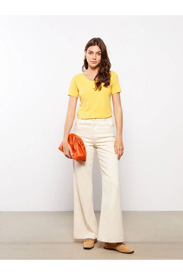 Plain yellow shirt womens deals