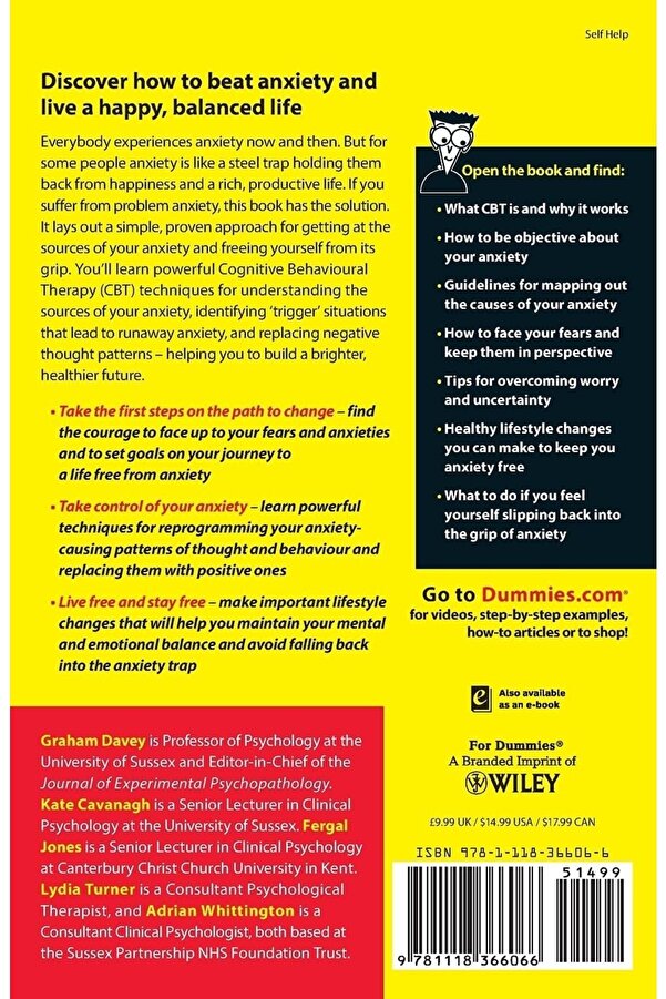 Kolektif Kitap Managing Anxiety With Cbt For Dummies - Trendyol