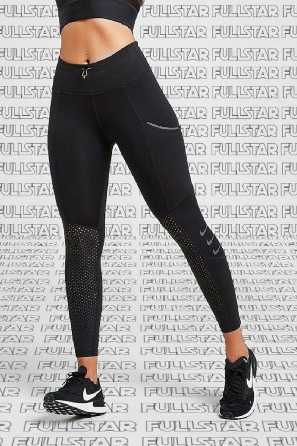Nike Epic Lux 7/8 Leggings 4 Pocket Reflective Paneled Black