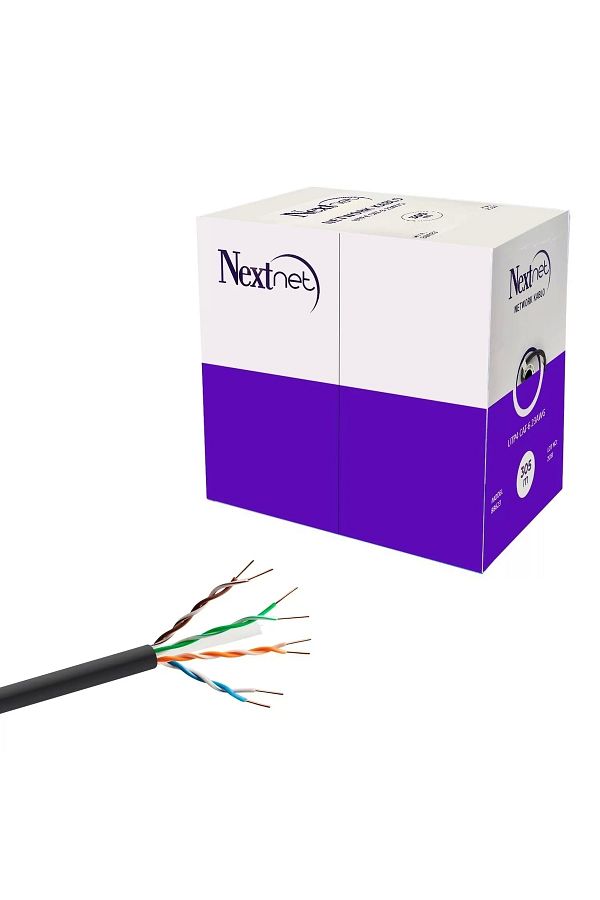 Next Cat6 Cable Outdoor 23awg 0.57mm 305m Copper Black Net Bb 623 Trendyol