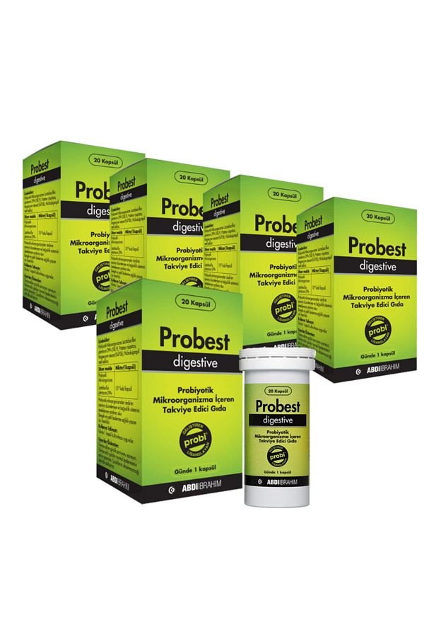 Probest-Digestive Probiotic 20 Capsules X5 Pieces 1