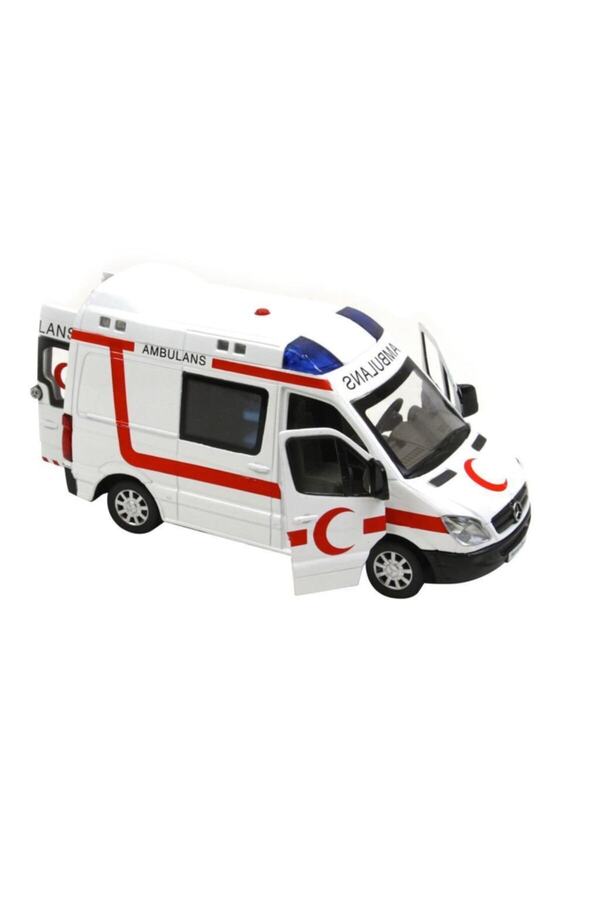 Vardem Metal Kutulu Ambulans Sesli Ve Işıklı Çek Bırak Oyuncak Ambulans
