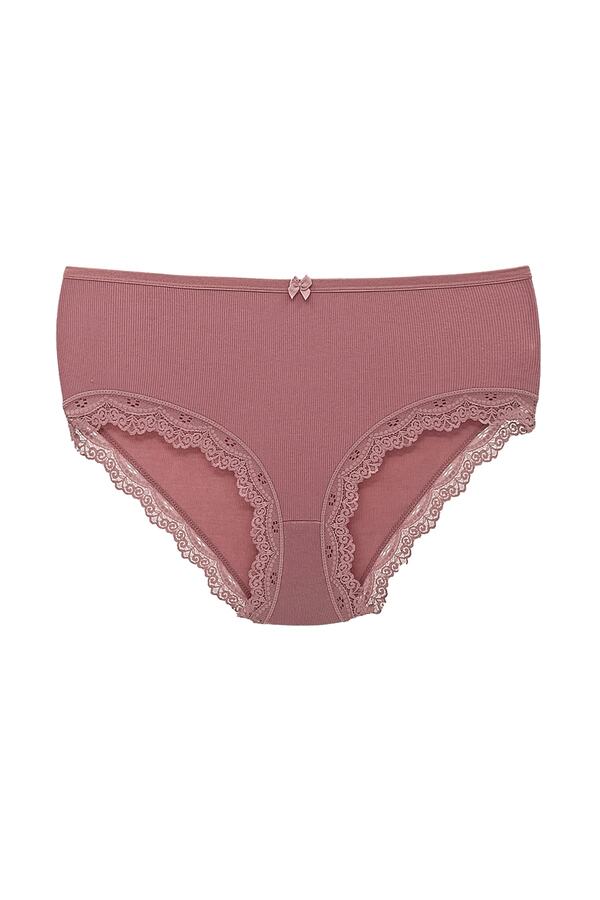HNX-Camisole Leg Lace Detailed High Waist Large Size Bato Women's Panties 1