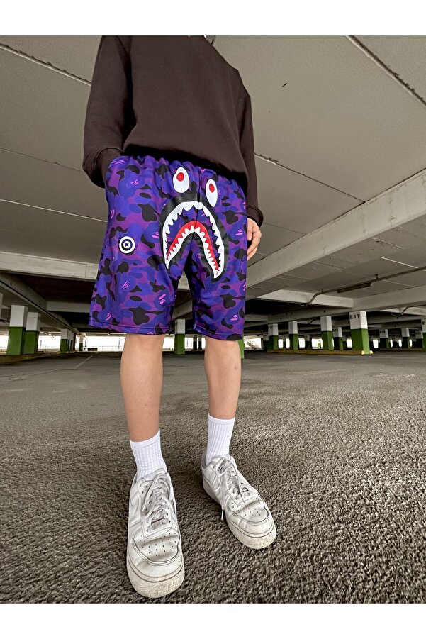 Purple Bape Beach Pants Bape Shorts BAPE Camo Unisex Pants Sport