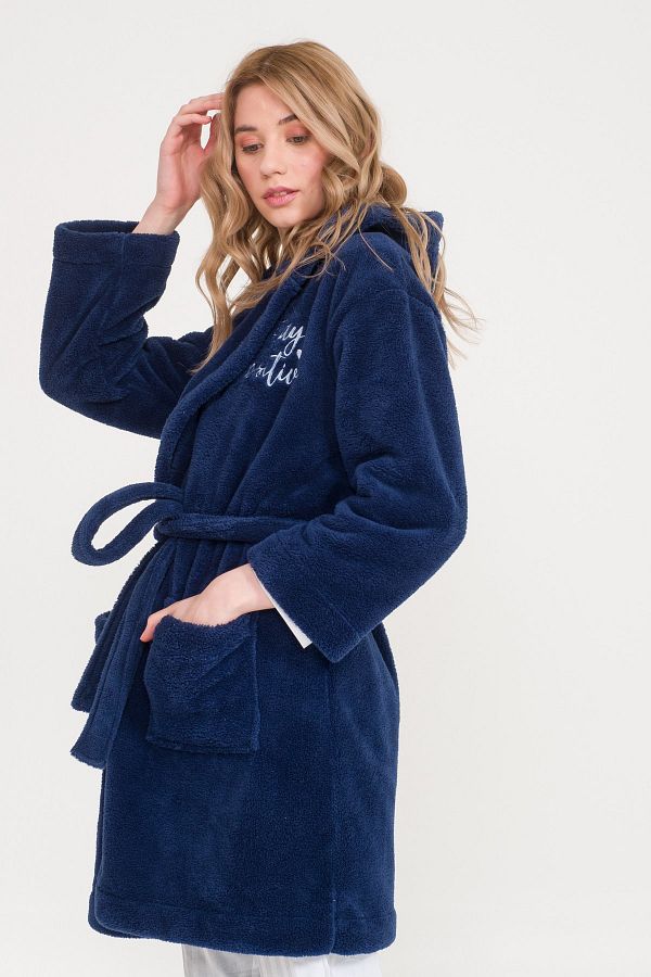 Short hooded dressing gown shop