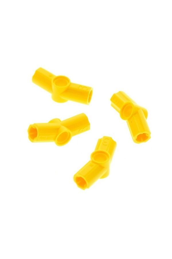 LEGO-موصل المحور المخصص التقني الأصلي#3 قطع اتصال صفراء سيتم إرسال قطعتين 1