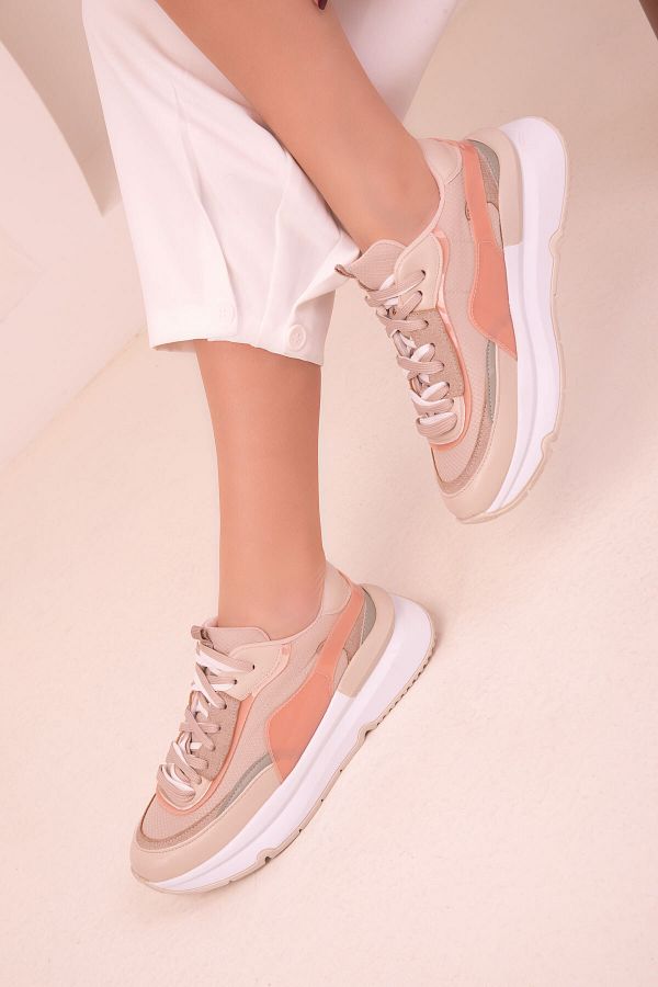 Salmon color sneakers sale