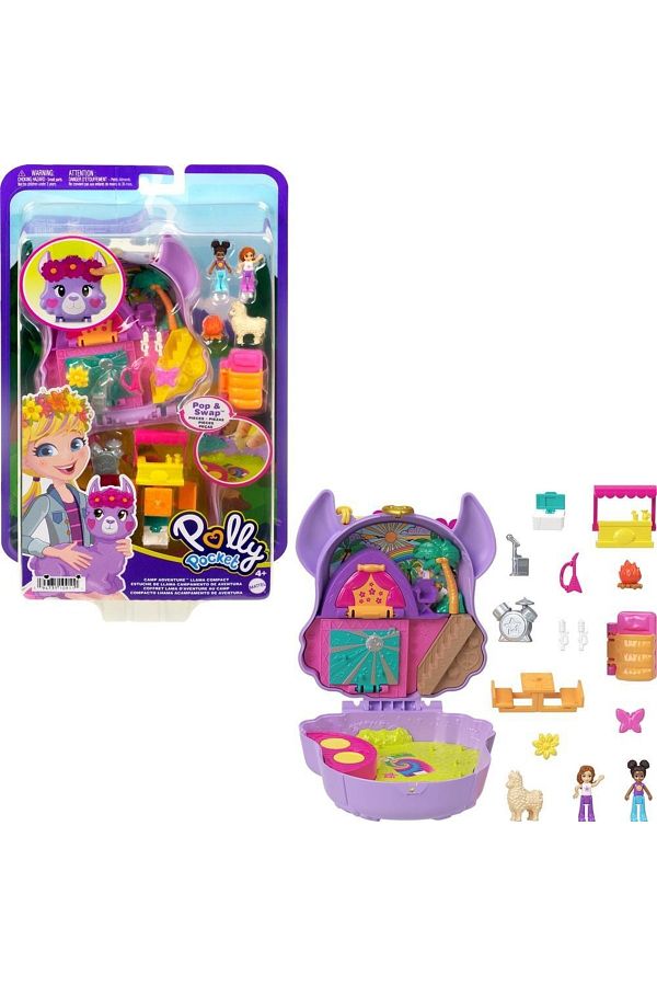 Polly Pocket Mattel Mini Camping Adventure Lama Compact Trendyol
