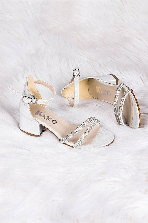 KARAMAZI-Copii 791 Vakko Stone Pantofi pentru fete cu sandale cu toc de 3 cm 1