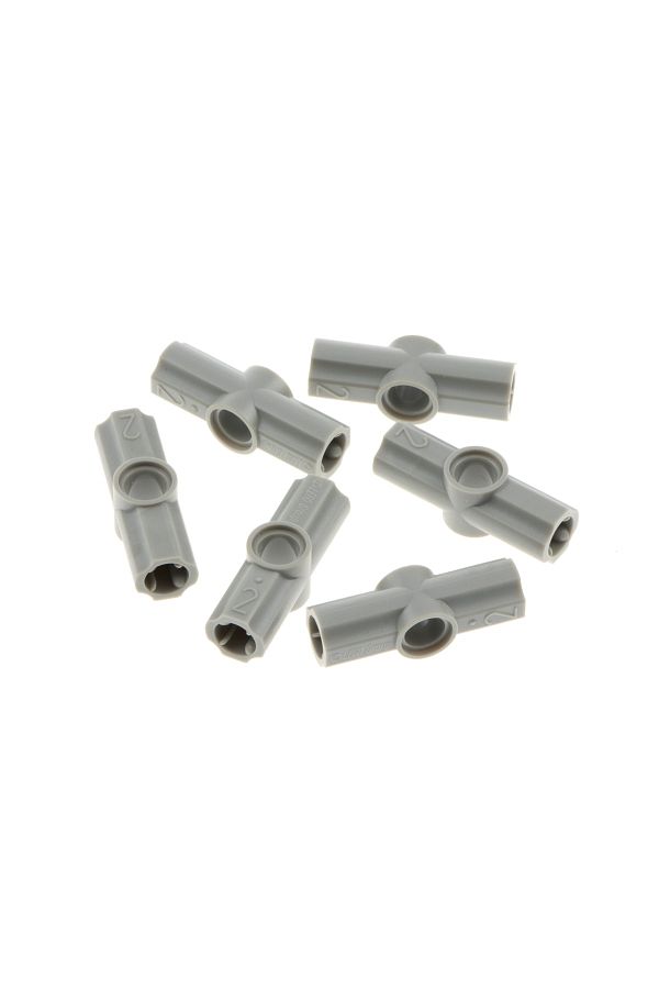 LEGO-Original Technic Custom Axle Connector Angled#2 Connection Parts Light Gray 4 Pieces to Send 1