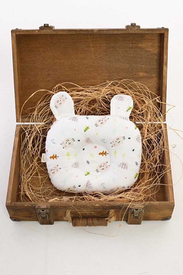 Yada Baby %100 Pamuklu Kumaştan Poplin Bebek Kafa Şekillendirici Ve Destek Yastığı