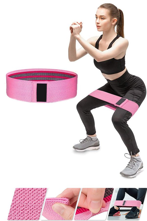 Jet-Hip Loop Squat Band Resistance Exercise Band Hip Fitness Pilates Woven Gymnastics Band 1