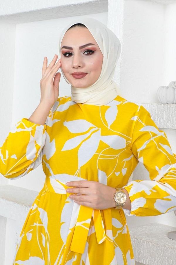 Yellow hijab outfit hotsell