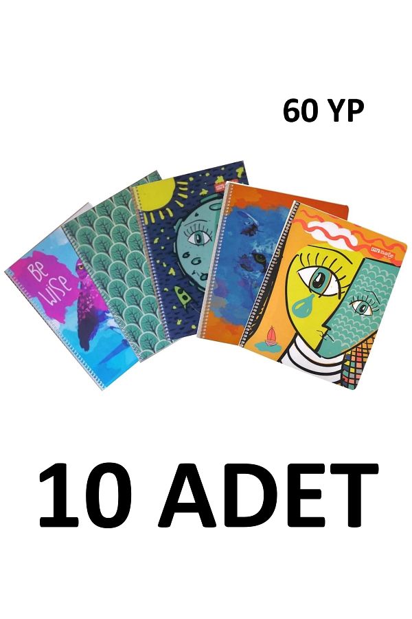 Mynote-10 Pieces Flex Up Spiral 60 Sheets Lined Notebook 1