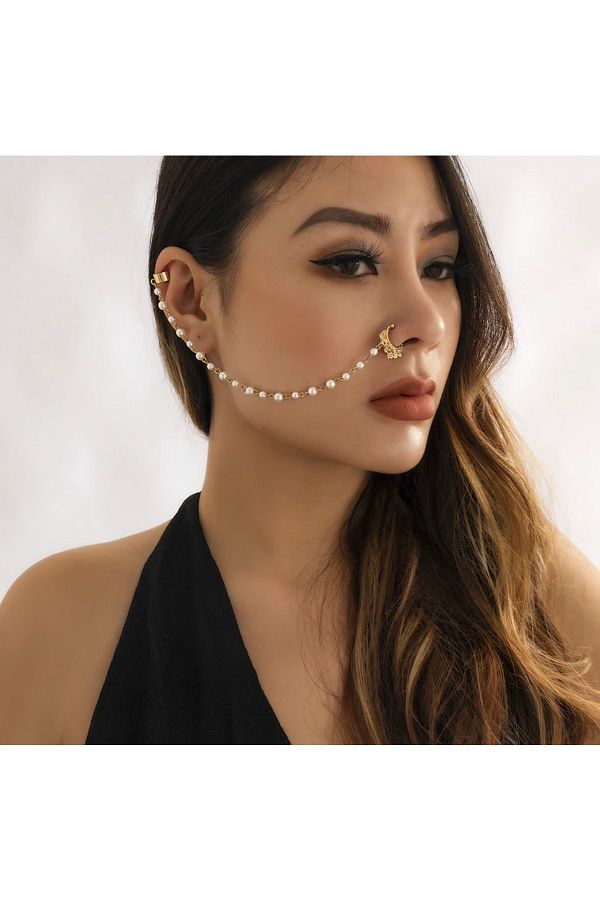 Indian nose rings 2025 chain