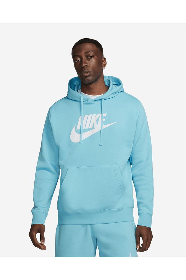 Nike Sportswear Pullover Men s Blue Fleece Hooded Sweatshirt Bv2973 499 Trendyol