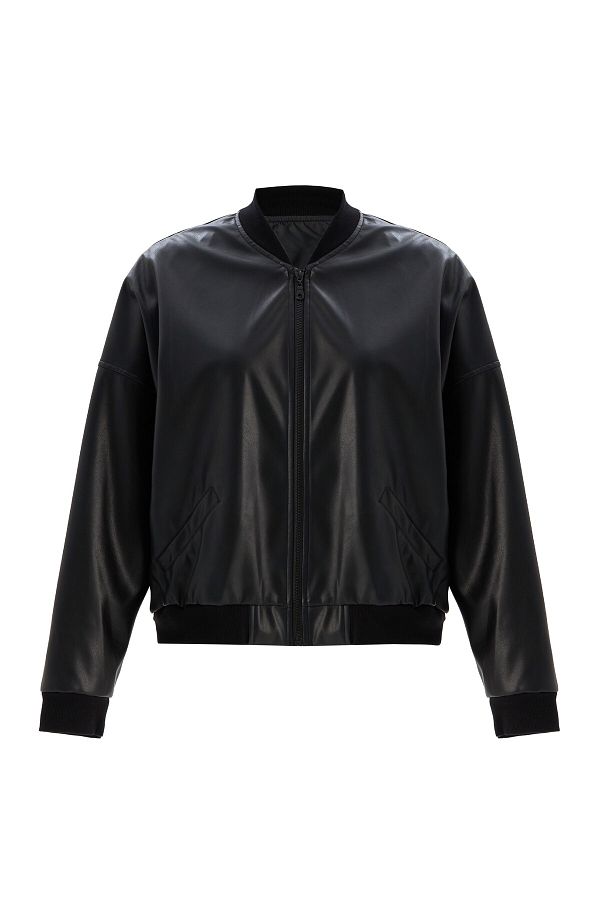 Arc-Mona Bomber Vegan Leather Jacket 1