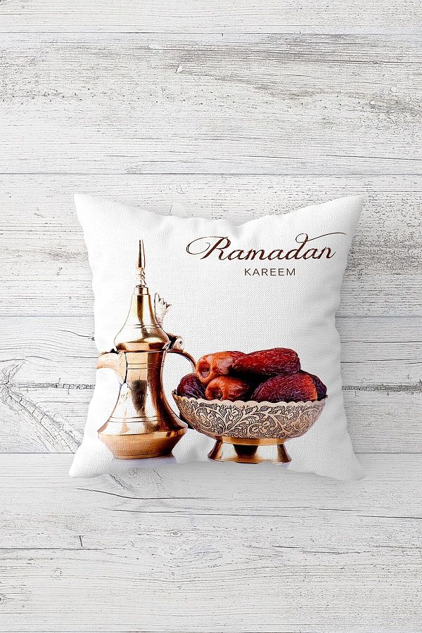on the clouds Ramadan Date Zamzam Themed Hidden Zippered Throw Pillow Cover Sofa Pillow Cover Set 4 Pieces Trendyol