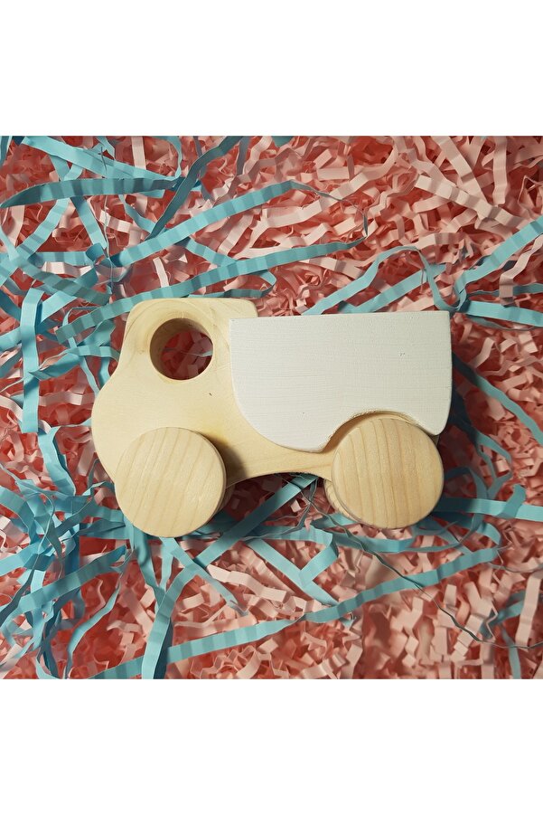 websunday El Yapımı Ahşap Oyuncak Tekerlekli Kamyon Çevre Dostu, Eğitici,doğal Ahşap, Montessori,+3 Yaş Hediye