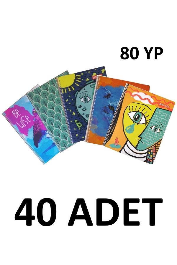 Mynote-80 ورقة دفتر ملاحظات مربعات مع 40 حلزون مرن 1