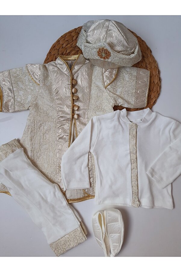 PİLEKİ BABY 0 6 Ay Ve 1 Yaş Sünnet Mevlüt Kıyafeti , Sünnetlik Mevlütlük Şehzade Bebek Hediyelik