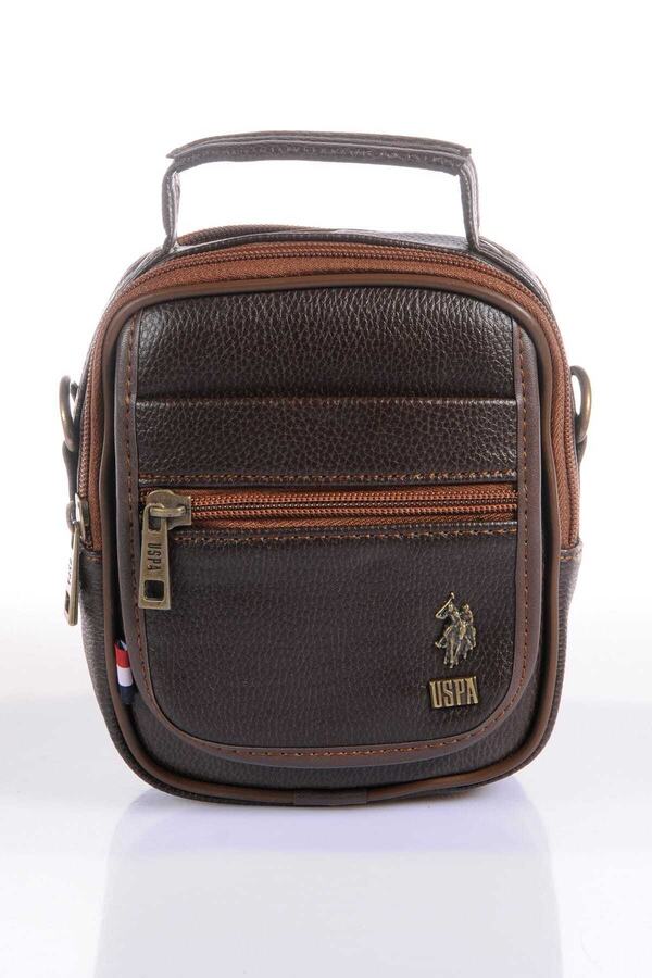 U.S POLO-Unisex Brown Handbag Plevr8416 1