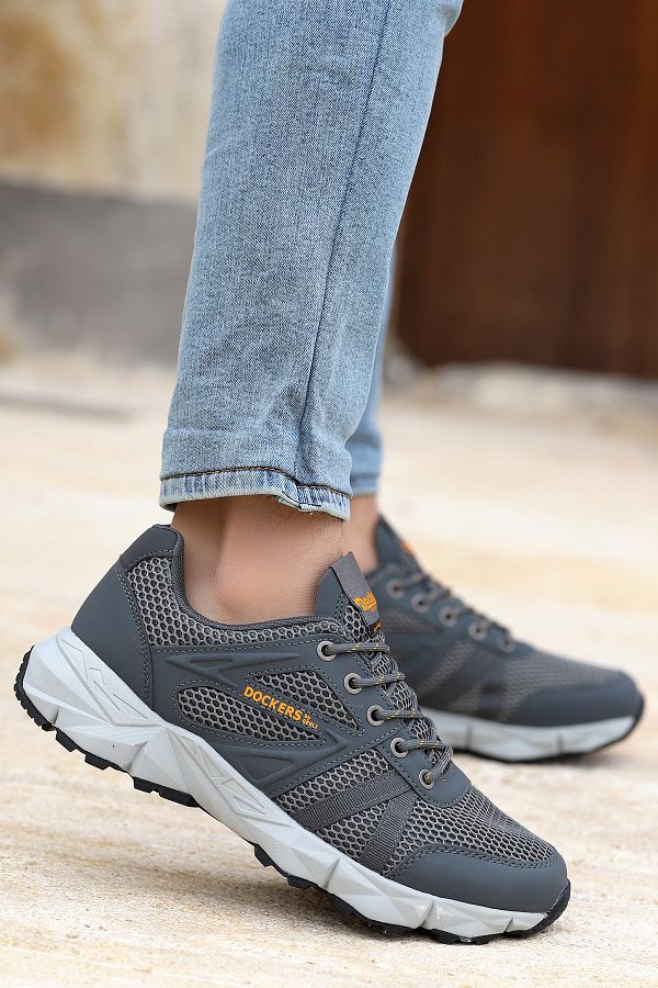 Dockers Men s Gray Daily Mesh Sports Shoes 230530 Trendyol